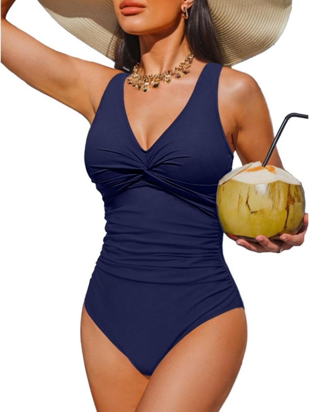 Tummy Control One Piece Swimsuit for Women | Push Up, Full Coverage Bathing Suit